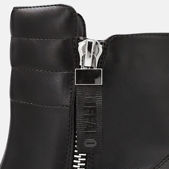 Buffalo MILA ZIP BOOT MID - VEGAN NAPPA Schwarz 104633 6