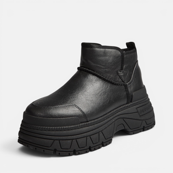 Buffalo FUSION SLIP ON LO WARM - VEGAN NAPPA black 104684 2