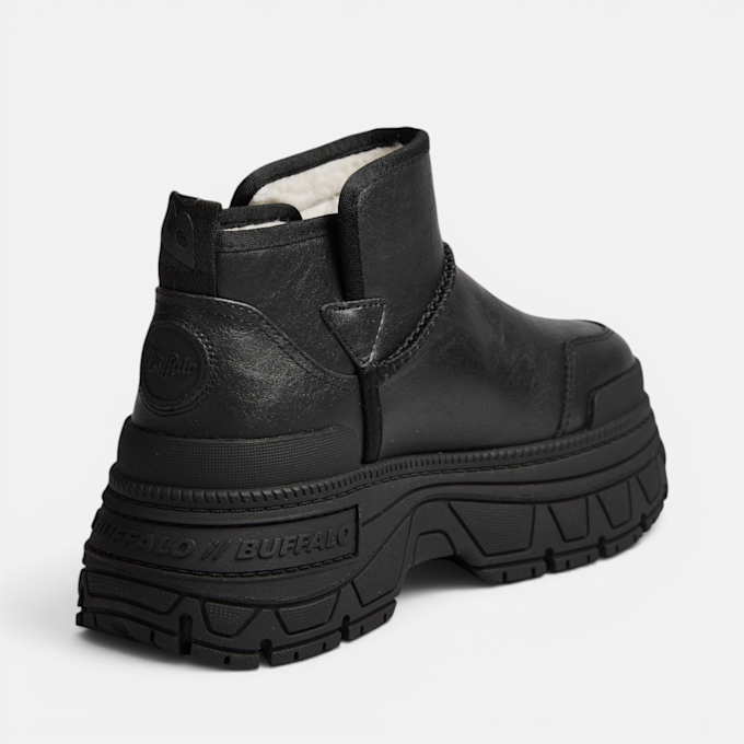 Buffalo FUSION SLIP ON LO WARM - VEGAN NAPPA schwarz 104684 3