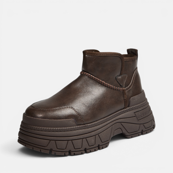 Buffalo FUSION SLIP ON LO WARM - VEGAN NAPPA brown 104678 2