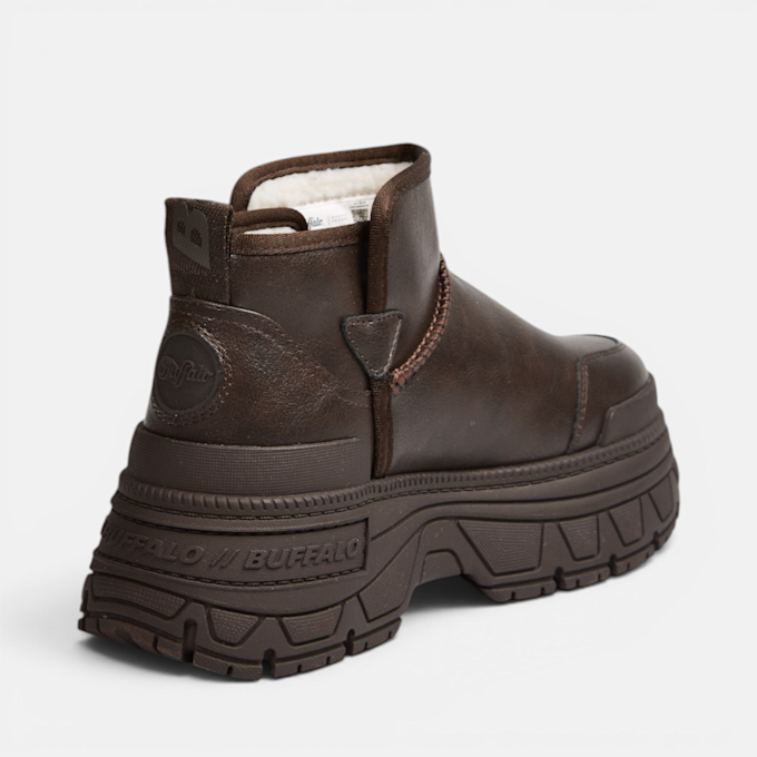 Buffalo FUSION SLIP ON LO WARM - VEGAN NAPPA brown 104678 3