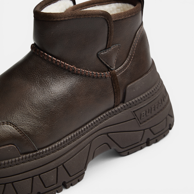 Buffalo FUSION SLIP ON LO WARM - VEGAN NAPPA brown 104678 4