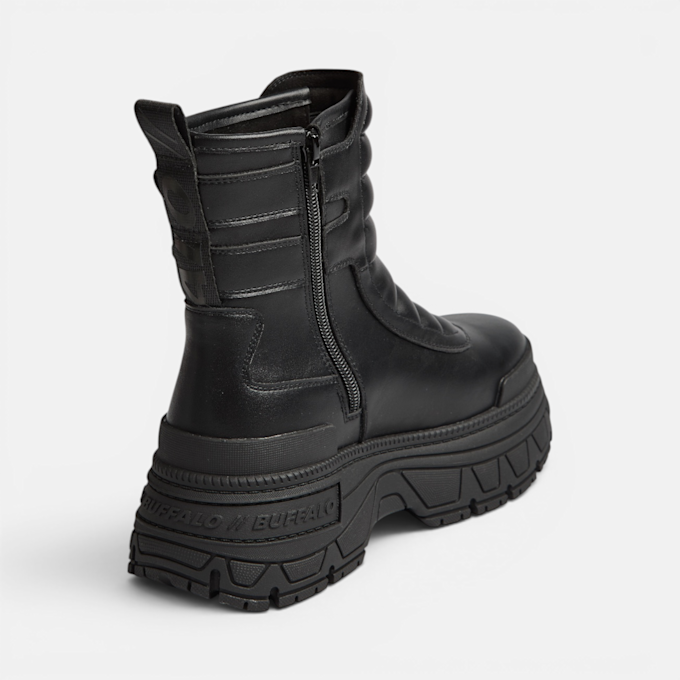 Buffalo FUSION BIKER MID - VEGAN NAPPA black 104681 3