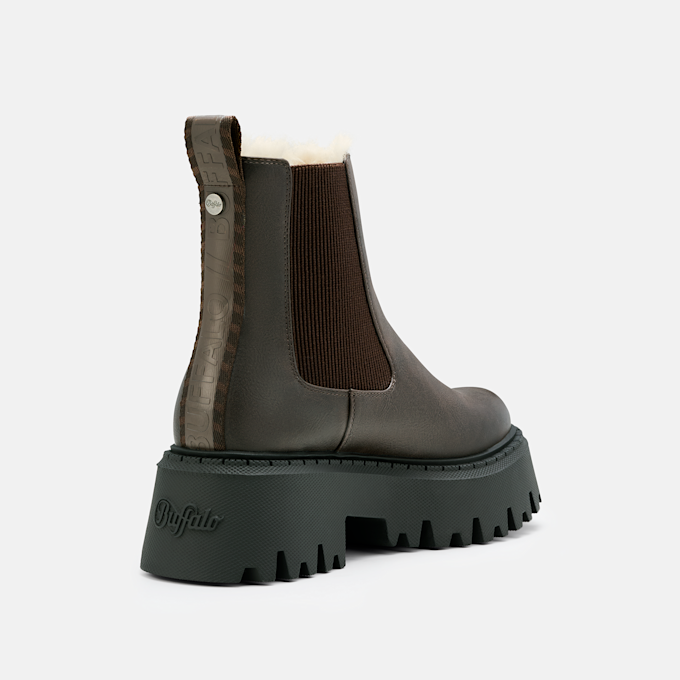 Buffalo ASPEN CHELSEA WARM - VEGAN NUBUCK brown 104708 4