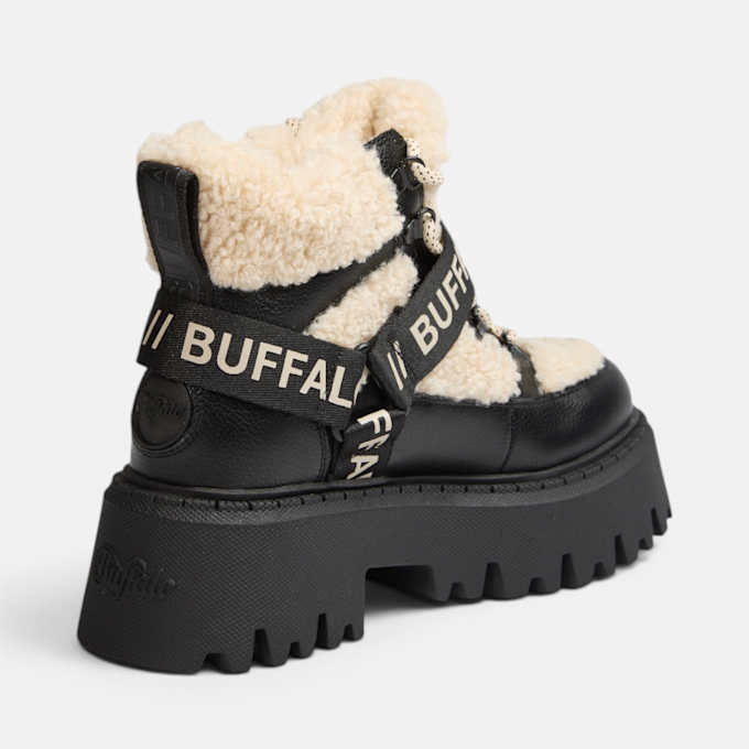 Buffalo ASPEN COM MID WARM - VEGAN NUBUCK/FUR beige 104711 3