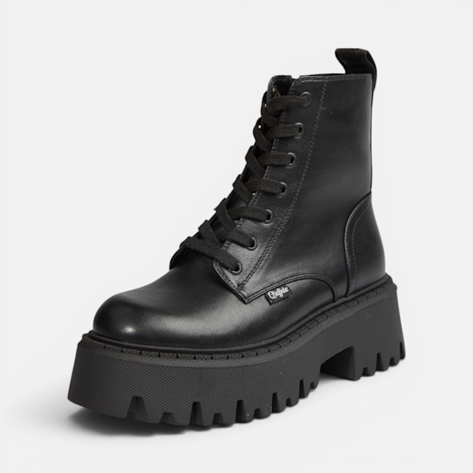 Buffalo Aspen Lace Up MID black 104717 2