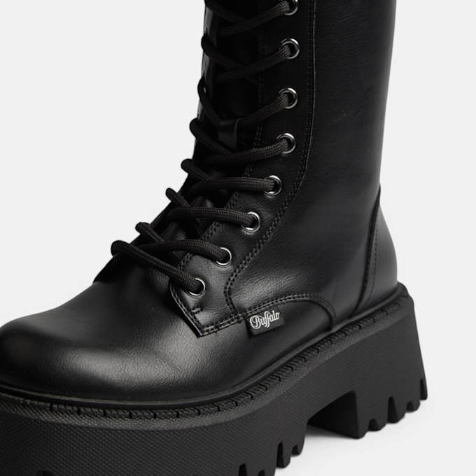 Buffalo ASPEN LACE UP HI - VEGAN NAPPA black 104726 4