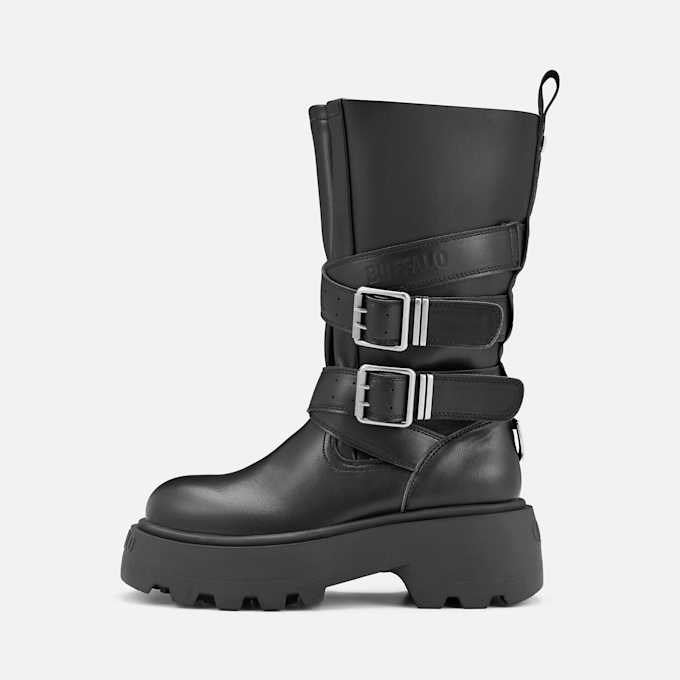 Buffalo PHANTOM BIKER HI - VEGAN NAPPA black 104754 1