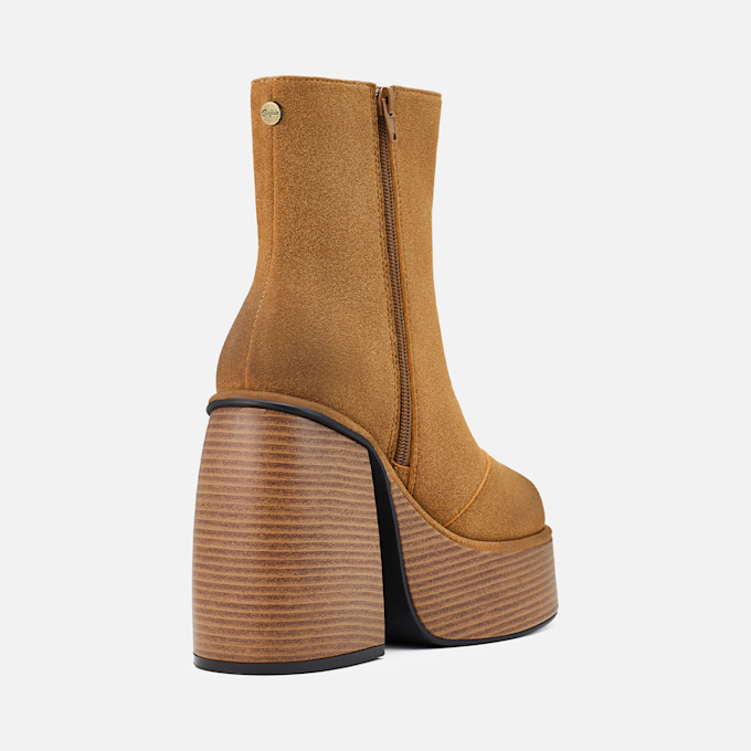 Buffalo Heart Bootie Stack brown 104865 4
