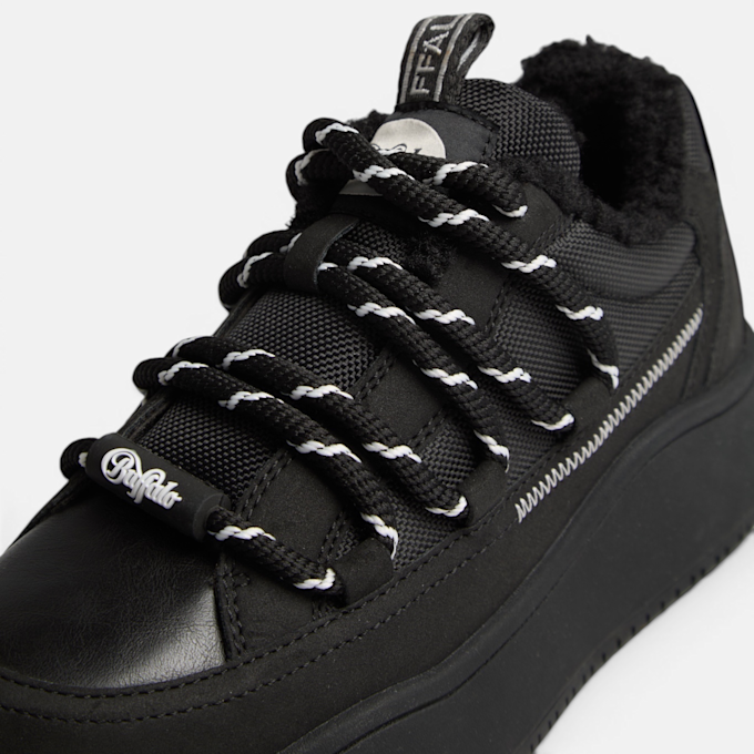 Buffalo ARIYA LACE UP WARM LO - VEGAN NUBUK/NYLON black 104887 3