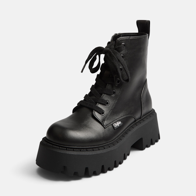 Buffalo ASPEN LACE UP MID BS - VEGAN NAPPA schwarz 104886 2