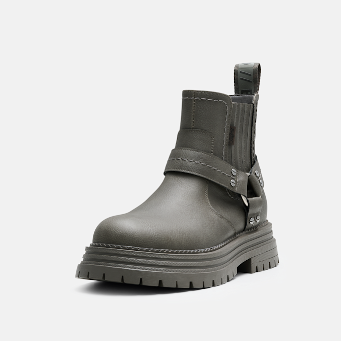 Buffalo LENNOX CHELSEA BIKER LO - VEGAN NUBUCK Grau 104893 3