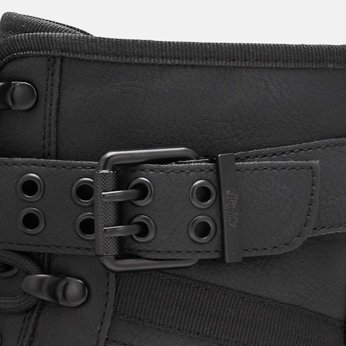 Buffalo LENNOX LACE UP BIKER MID - VEGAN NUBUCK black 104897 6