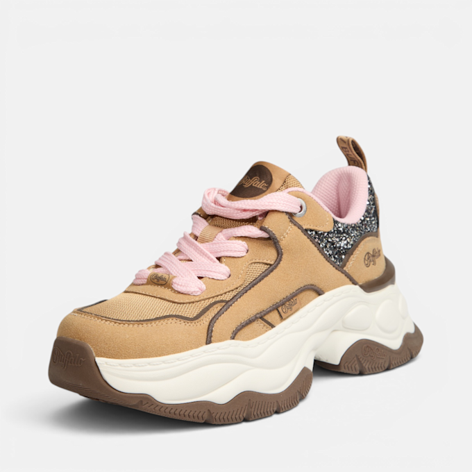Buffalo JUMP ONE - VEGAN NUBUCK/NYLON beige 104908 2