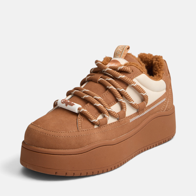 Buffalo ARIYA LACE UP WARM LO - VEGAN NUBUCK Braun 104919 2