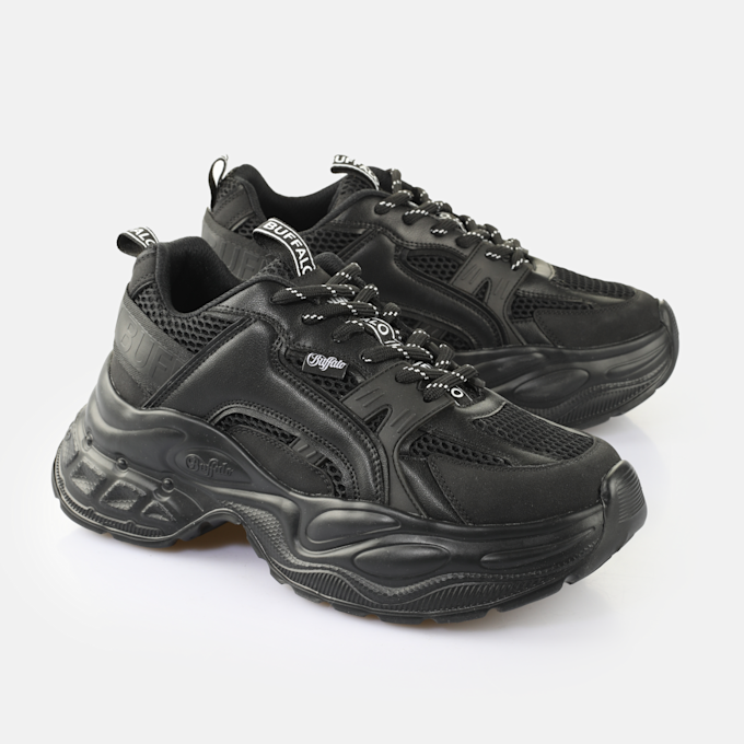 Buffalo YUNO BS - VEGAN NAPPA/MESH black 104922 3