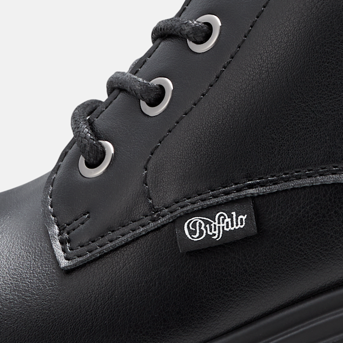 Buffalo ZENA LACE UP MID - VEGAN NAPPA black 105964 5