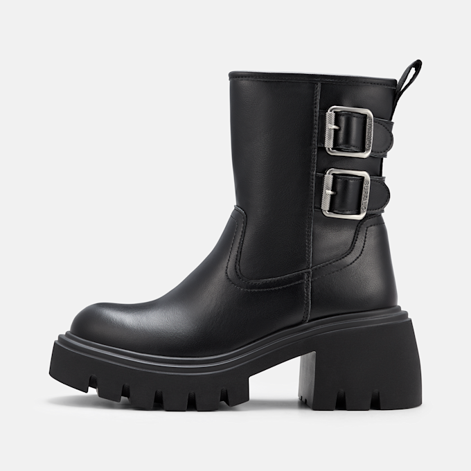 Buffalo ZENA BUCKLE BOOT MID - VEGAN NAPPA Schwarz 105965 1