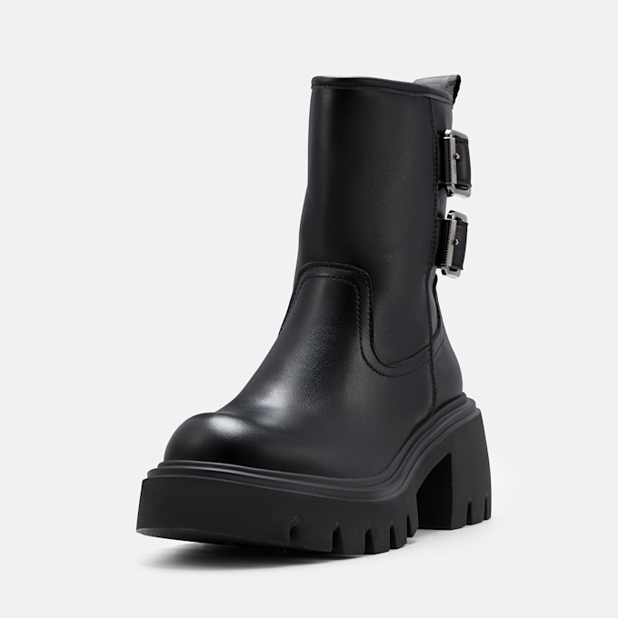 Buffalo ZENA BUCKLE BOOT MID - VEGAN NAPPA Schwarz 105965 2