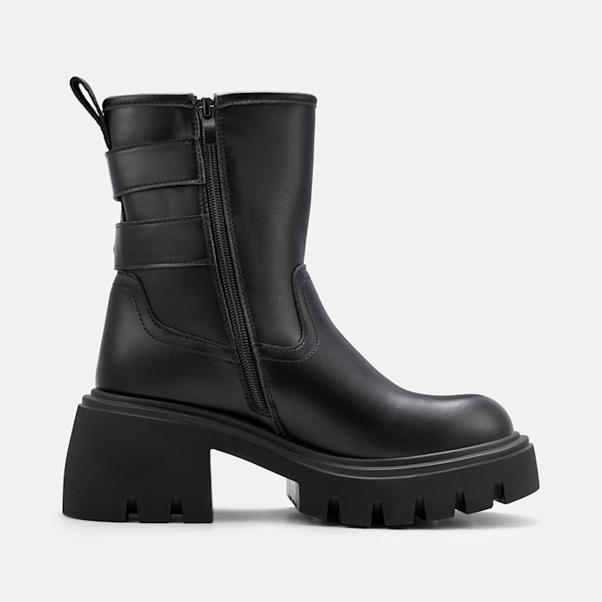 Buffalo ZENA BUCKLE BOOT MID - VEGAN NAPPA black 105965 3