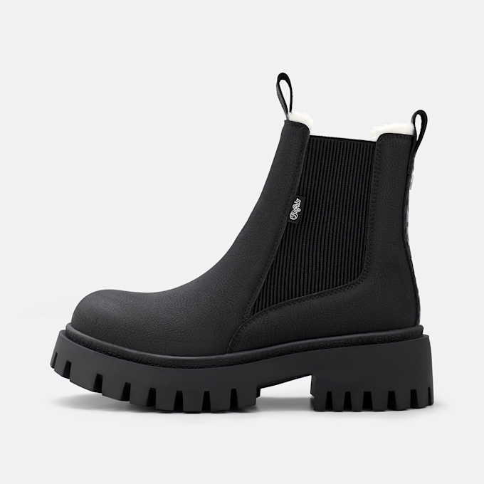 Buffalo ZANOS CHELSEA MID WARM - VEGAN NUBUCK Schwarz 105969 1