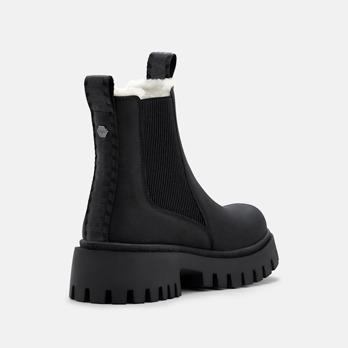 Buffalo ZANOS CHELSEA MID WARM - VEGAN NUBUCK Schwarz 105969 4
