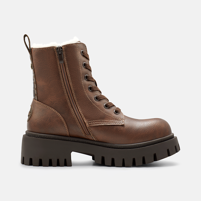 Buffalo ZANOS LACE UP MID WARM - VEGAN NAPPA brown 105977 3