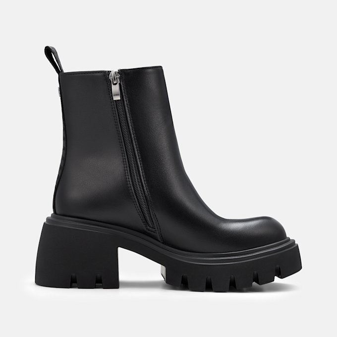 Buffalo ZENA ZIP BOOT MID - VEGAN NAPPA black 105986 3