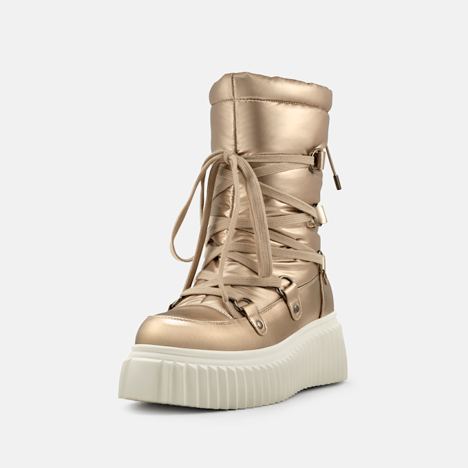 Buffalo ZAFIR PUFFER - VEGAN NAPPA/NYLON beige 106092 2