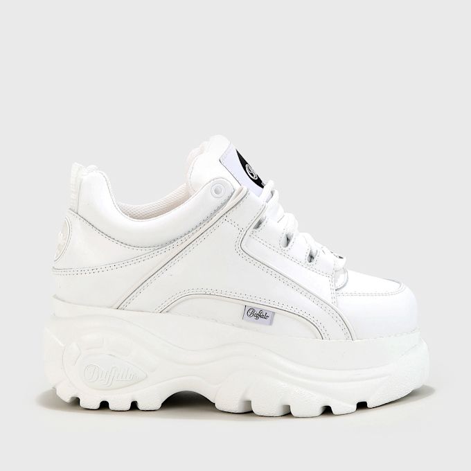 Buffalo Classic Low BS Leather blanco 62405 2