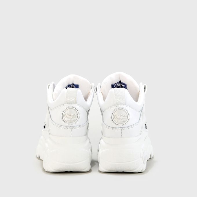 Buffalo Classic Low BS Leather blanco 62405 4