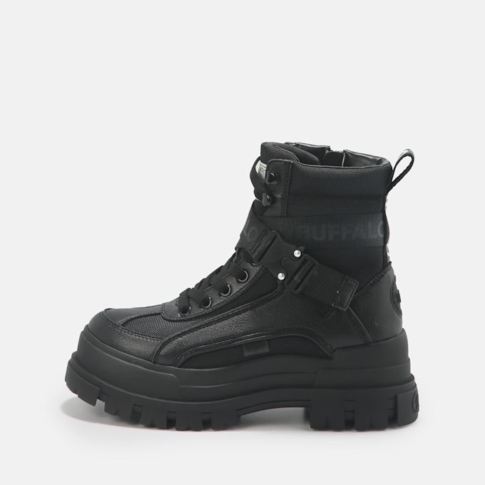 Buffalo Aspha COM 1 Lace Up MID negro 62875 1