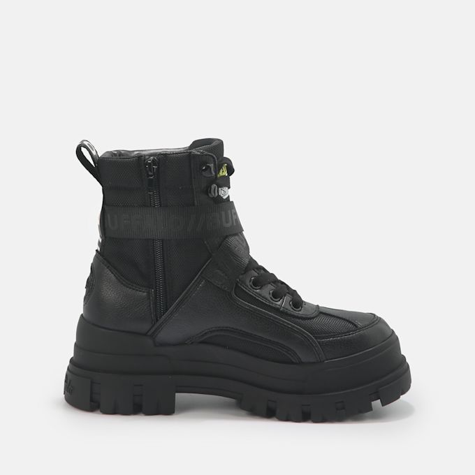 Buffalo Aspha COM 1 Lace Up MID negro 62875 5