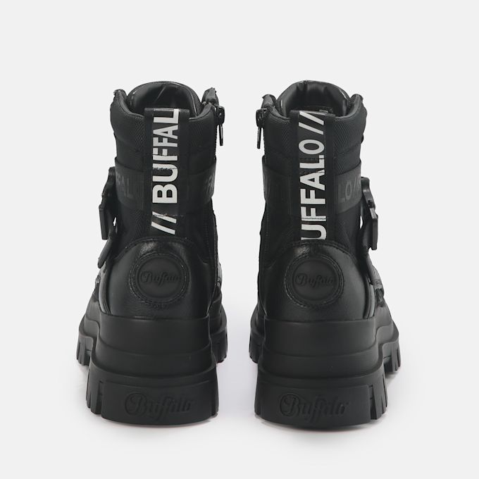 Buffalo Aspha COM 1 Lace Up MID negro 62875 6