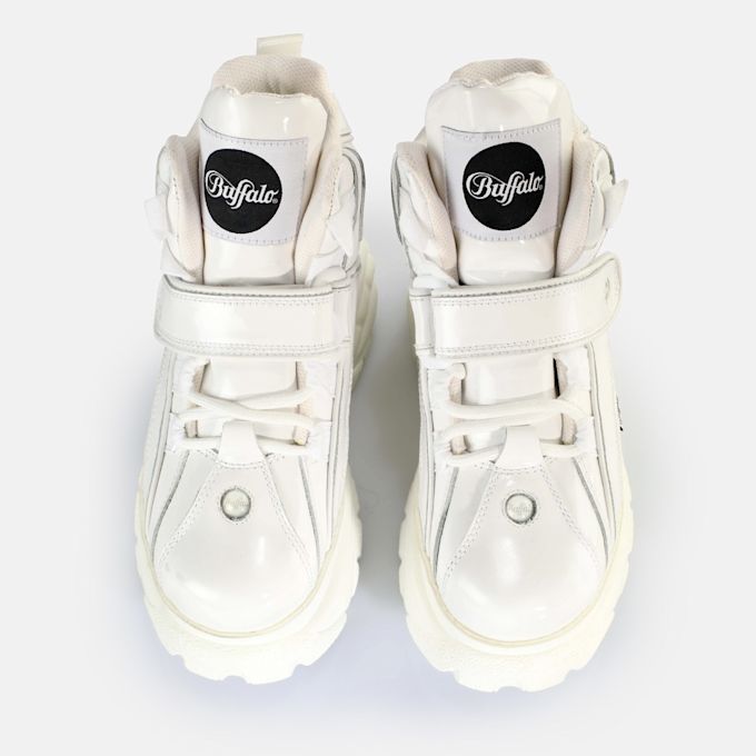 Buffalo Classic High Leather blanco 63166 3