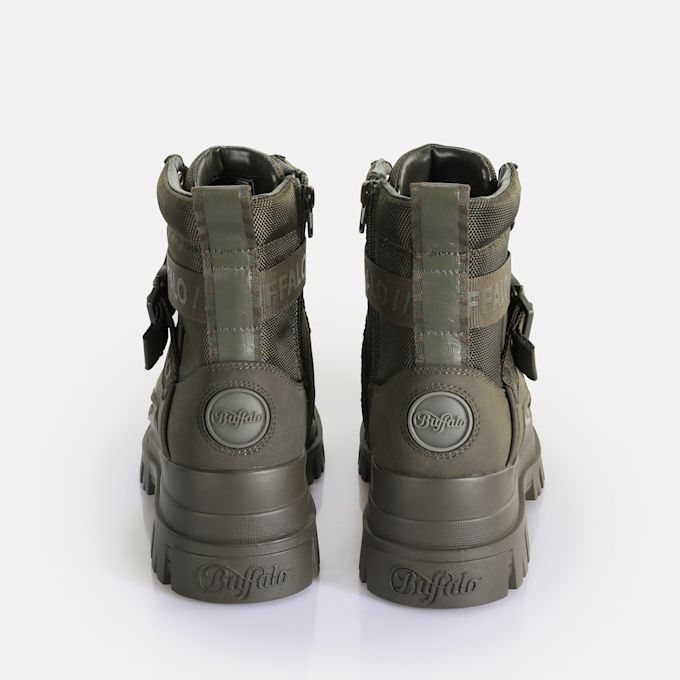 Buffalo Aspha COM 1 Lace Up MID verde 63556 6