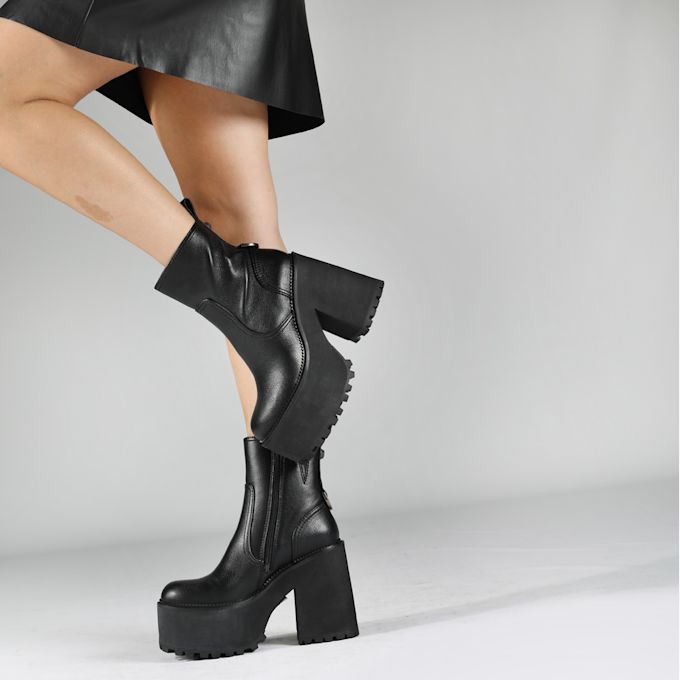 Buffalo Killah Zip Boot MID black 64204 2