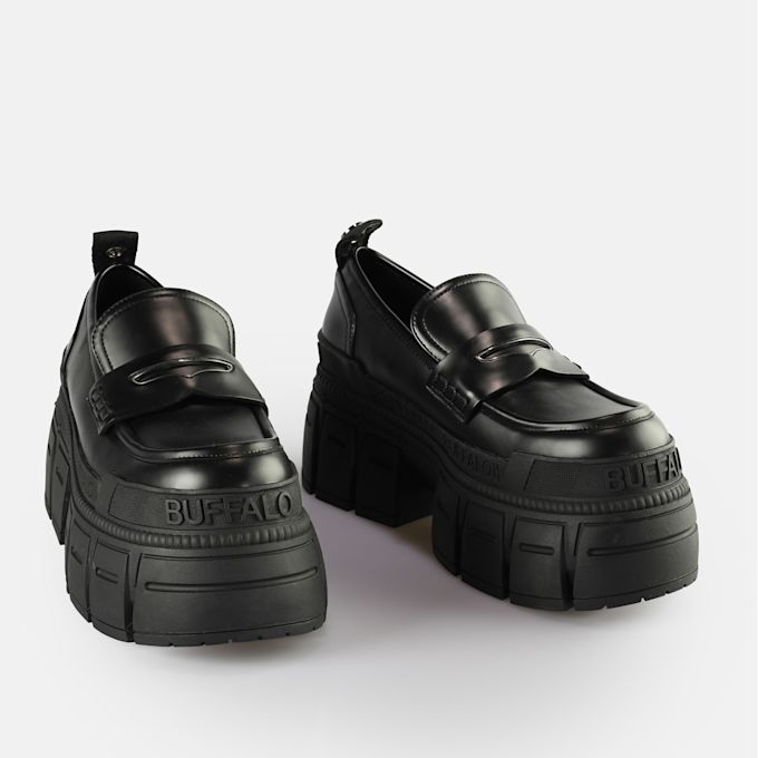 Buffalo Gospher Loafer schwarz 64312 4