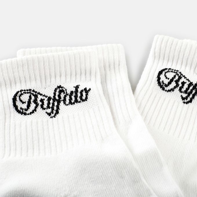 Buffalo Logo Crew Socks (2 Pack) Weiss 64426 3