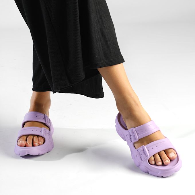 Buffalo CLD Ari Slide morado 64636 2