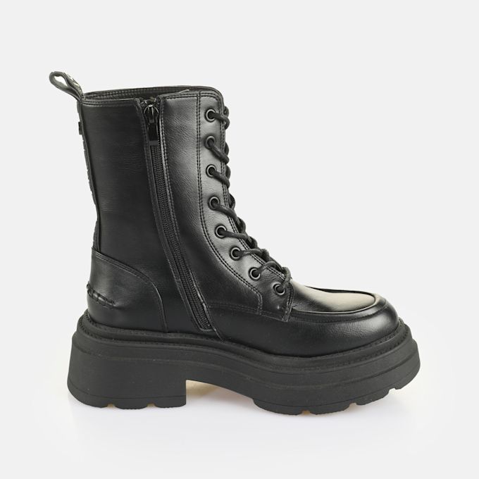 Buffalo BFL // MARS LACE UP - VEGAN NAPPA - BLACK noir 64886 4