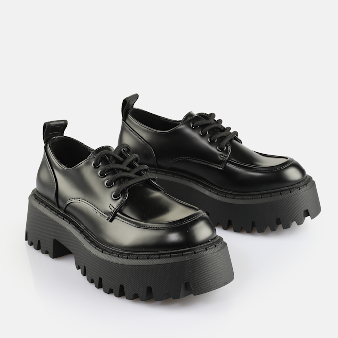 Buffalo Aspen Lace Up Lo nero 65132 3