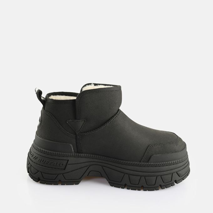 Buffalo Fusion Slip ON LO Warm schwarz 65191 4