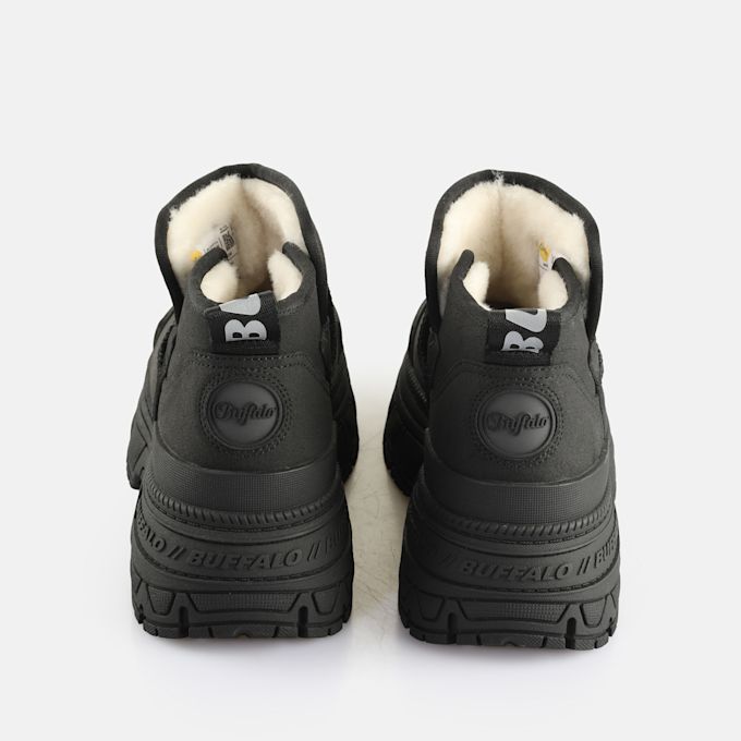 Buffalo Fusion Slip ON LO Warm schwarz 65191 5