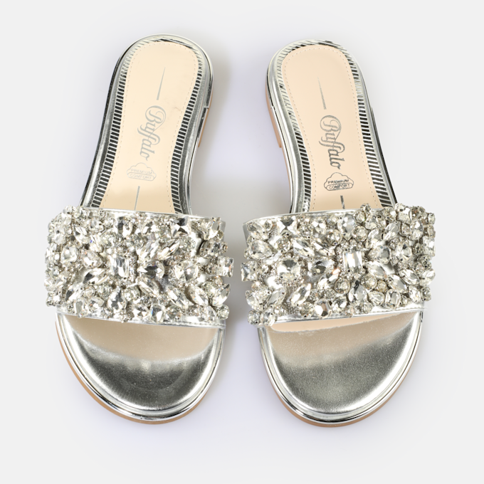 Buffalo Kira Slide silber 65208 2