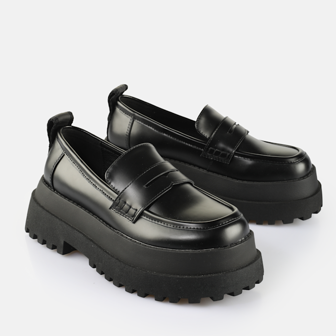 Buffalo Pluto Loafer nero 65248 3