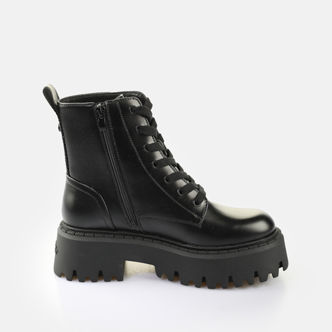Buffalo Aspen Lace Up MID schwarz 65482 4