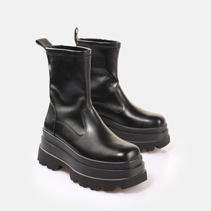 Buffalo Jupiter Sock Boot negro 91214 3
