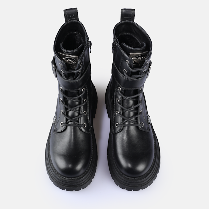 Buffalo Lennox Lace Up MID black 91253 2