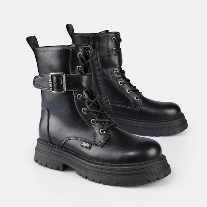 Buffalo Lennox Lace Up MID schwarz 91253 3